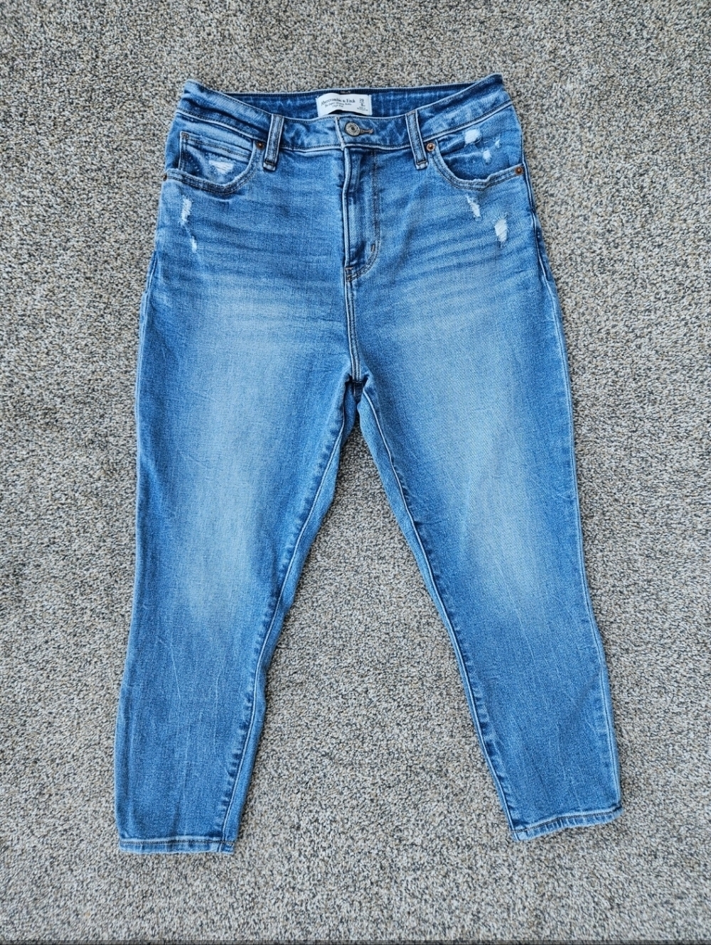 Abercrombie & Fitch “The Super Skinny Ankle” High Rise Curve Love Denim Size 29